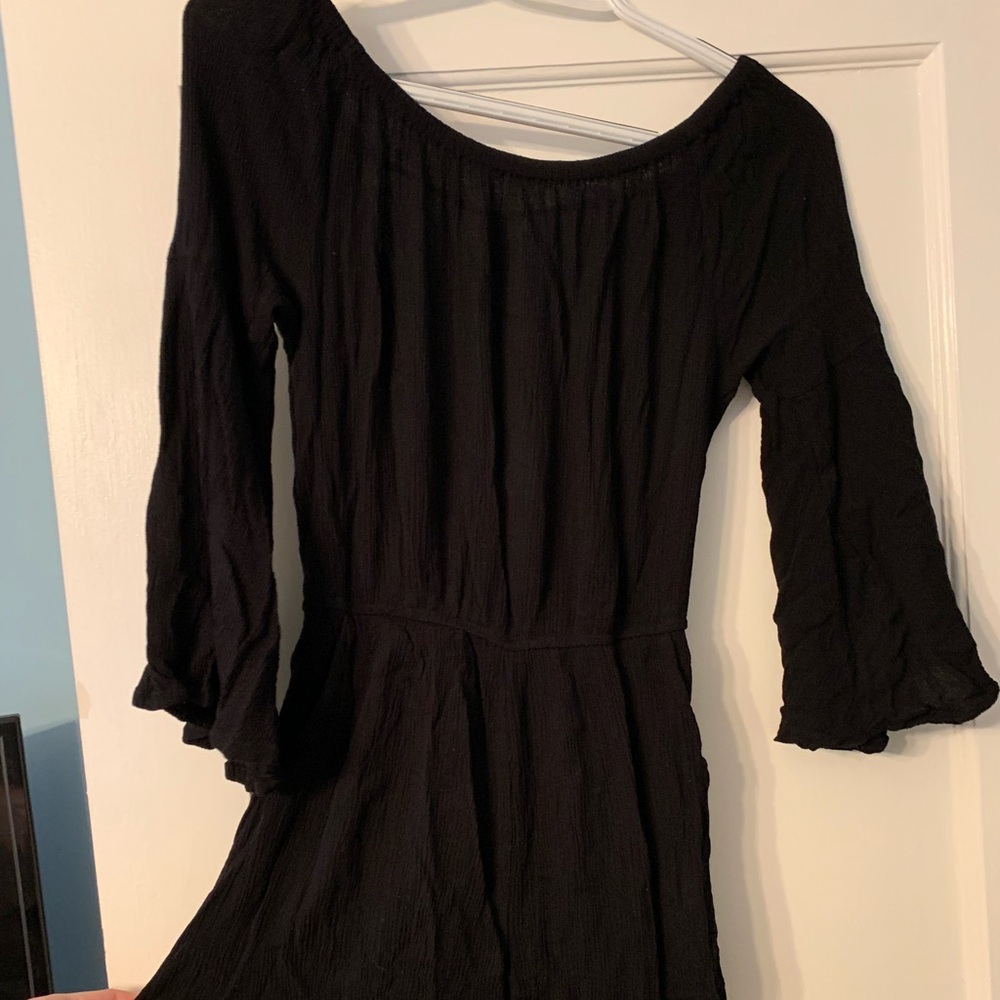 Black off the shoulder romper